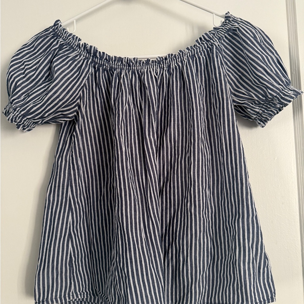 Striped Off-Shoulder Blouse